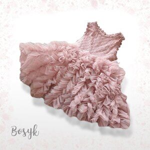 Gaudy Dress - Dusty Rose - Dress for Girls - Elegant Dress for Girls - Dresses